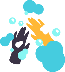 washing hands
